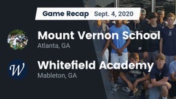 Recap: Mount Vernon School vs. Whitefield Academy 2020