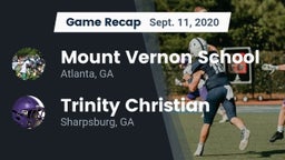 Recap: Mount Vernon School vs. Trinity Christian  2020