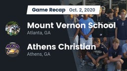 Recap: Mount Vernon School vs. Athens Christian  2020