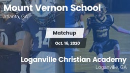 Matchup: Mount Vernon vs. Loganville Christian Academy  2020