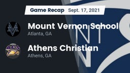 Recap: Mount Vernon School vs. Athens Christian  2021
