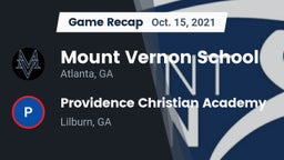 Recap: Mount Vernon School vs. Providence Christian Academy  2021