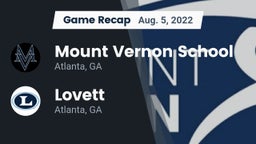Recap: Mount Vernon School vs. Lovett  2022
