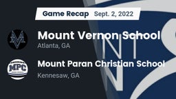 Recap: Mount Vernon School vs. Mount Paran Christian School 2022