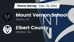 Recap: Mount Vernon School vs. Elbert County  2022