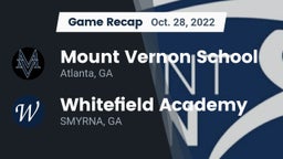 Recap: Mount Vernon School vs. Whitefield Academy 2022