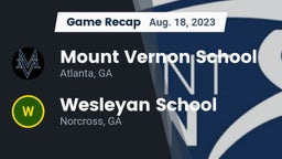 Recap: Mount Vernon School vs. Wesleyan School 2023