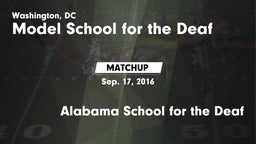 Matchup: Model School for vs. Alabama School for the Deaf 2016