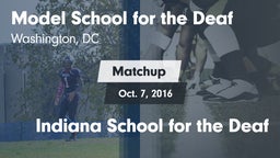 Matchup: Model School for vs. Indiana School for the Deaf 2016