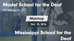 Matchup: Model School for vs. Mississippi School for the Deaf 2016