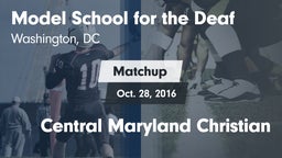 Matchup: Model School for vs. Central Maryland Christian 2016