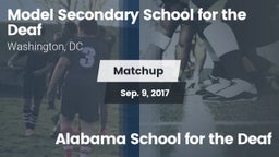 Matchup: Model Secondary vs. Alabama School for the Deaf 2017