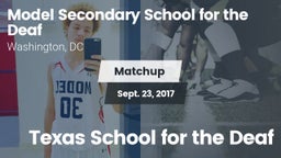 Matchup: Model Secondary vs. Texas School for the Deaf 2017