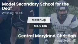 Matchup: Model Secondary vs. Central Maryland Christian 2017