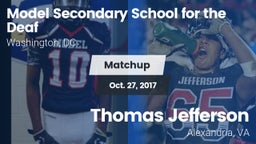 Matchup: Model Secondary vs. Thomas Jefferson  2017