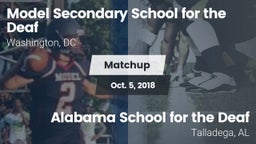 Matchup: Model Secondary vs. Alabama School for the Deaf  2018