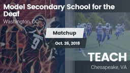 Matchup: Model Secondary vs. TEACH 2018