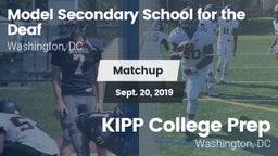 Matchup: Model Secondary vs. KIPP College Prep  2019