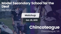 Matchup: Model Secondary vs. Chincoteague  2019