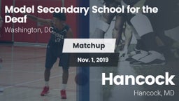 Matchup: Model Secondary vs. Hancock  2019