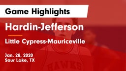 Hardin-Jefferson  vs Little Cypress-Mauriceville  Game Highlights - Jan. 28, 2020