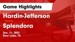 Hardin-Jefferson  vs Splendora  Game Highlights - Jan. 11, 2022