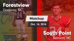 Matchup: Forestview High vs. South Point  2016