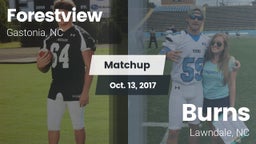 Matchup: Forestview High vs. Burns  2017