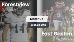 Matchup: Forestview High vs. East Gaston  2018