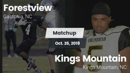 Matchup: Forestview High vs. Kings Mountain  2018