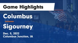 Columbus  vs Sigourney  Game Highlights - Dec. 5, 2022