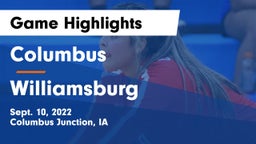 Columbus  vs Williamsburg  Game Highlights - Sept. 10, 2022
