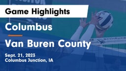 Columbus  vs Van Buren County  Game Highlights - Sept. 21, 2023