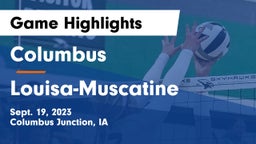 Columbus  vs Louisa-Muscatine  Game Highlights - Sept. 19, 2023