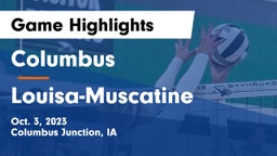 Columbus  vs Louisa-Muscatine  Game Highlights - Oct. 3, 2023