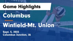 Columbus  vs Winfield-Mt. Union  Game Highlights - Sept. 5, 2023