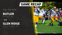 Recap: Butler  vs. Glen Ridge  2016