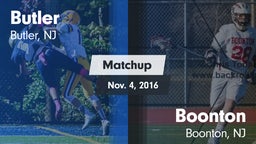 Matchup: Butler  vs. Boonton  2016