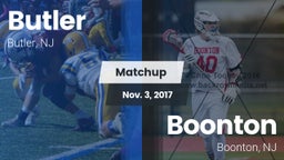 Matchup: Butler  vs. Boonton  2017