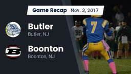 Recap: Butler  vs. Boonton  2017