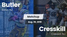 Matchup: Butler  vs. Cresskill  2018