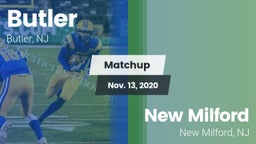 Matchup: Butler  vs. New Milford  2020
