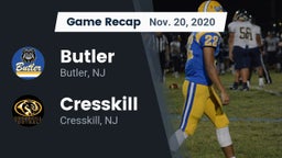 Recap: Butler  vs. Cresskill  2020