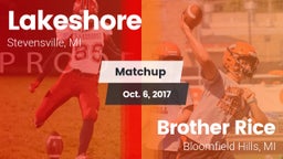 Matchup: Lakeshore High vs. Brother Rice  2017