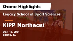 Legacy School of Sport Sciences vs KIPP Northeast  Game Highlights - Dec. 16, 2021