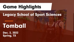 Legacy School of Sport Sciences vs Tomball  Game Highlights - Dec. 2, 2022