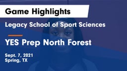 Legacy School of Sport Sciences vs YES Prep North Forest Game Highlights - Sept. 7, 2021
