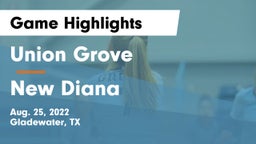 Union Grove  vs New Diana  Game Highlights - Aug. 25, 2022
