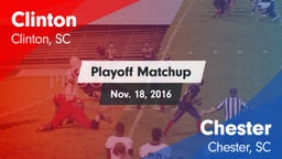 Matchup: Clinton  vs. Chester  2016