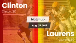 Matchup: Clinton  vs. Laurens  2017